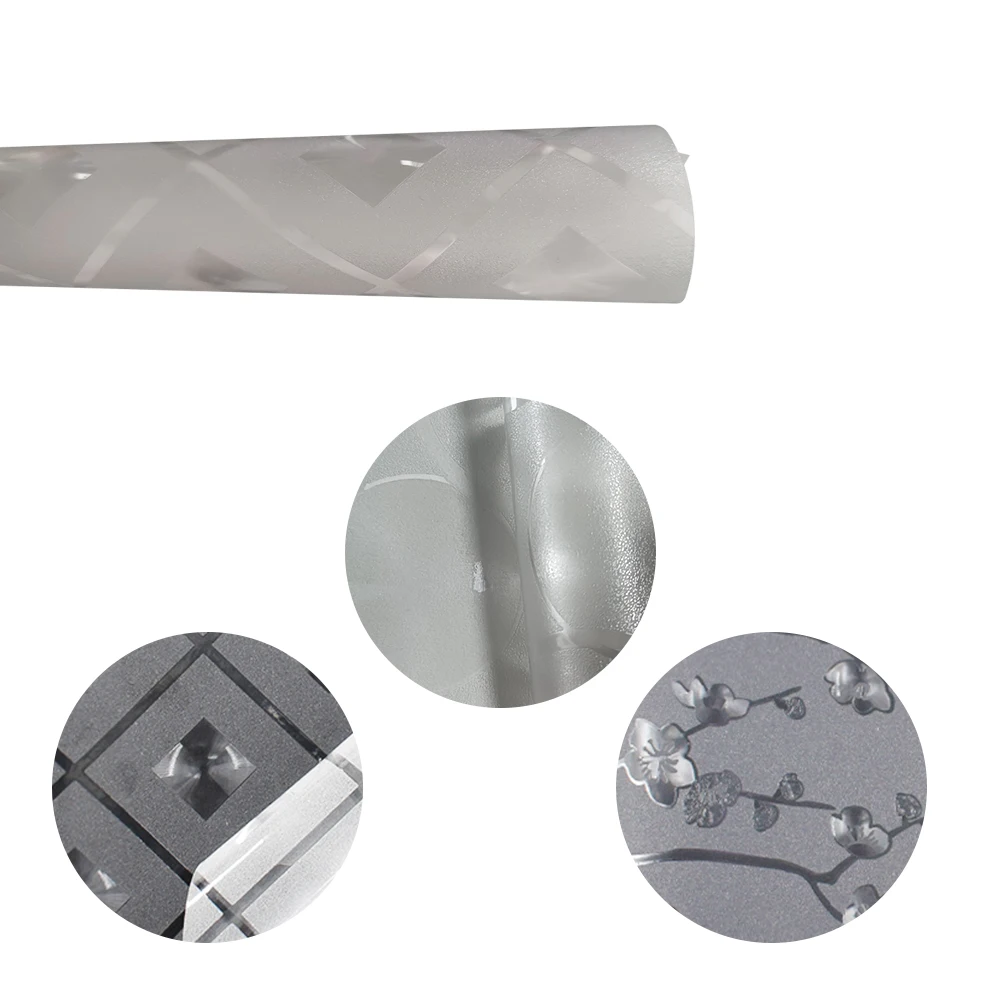 PVC Self-adhesive White Frosted Film House Building Glass Door Decoration Window Glass Opaque Matte White Film