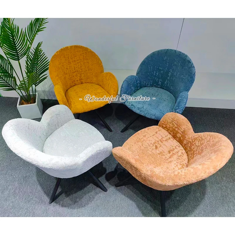 Wholesale Modern Fabric Iron Leg Chair Designer Meeting Armrest Office Chair