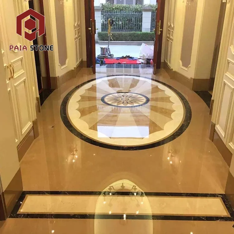 Very nice design of Water jet pattern marble flooring tiles interior hotel design, Waterjet Pattern Floor Design