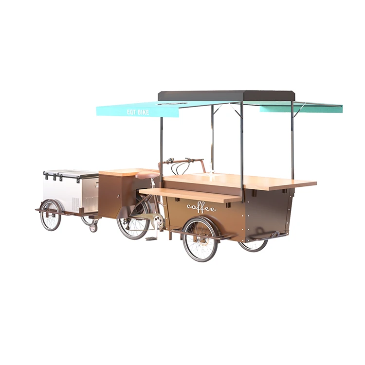 China Made Electric Mobile Coffee Tricycle Cargo Bike For Sale