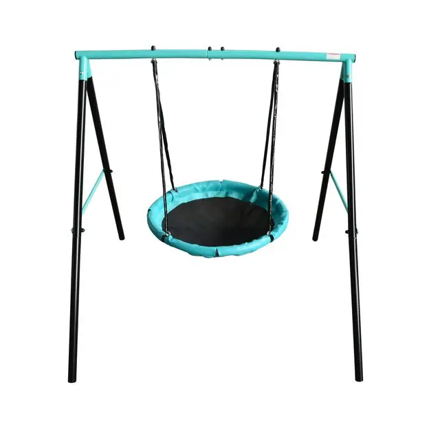 
TUV Certification Low Price Sale Outdoor Metal Baby Swing Set For Children Easy Assembly 