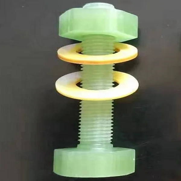 fiberglass and epoxy resin threaded rod frp insulation nut and bolt