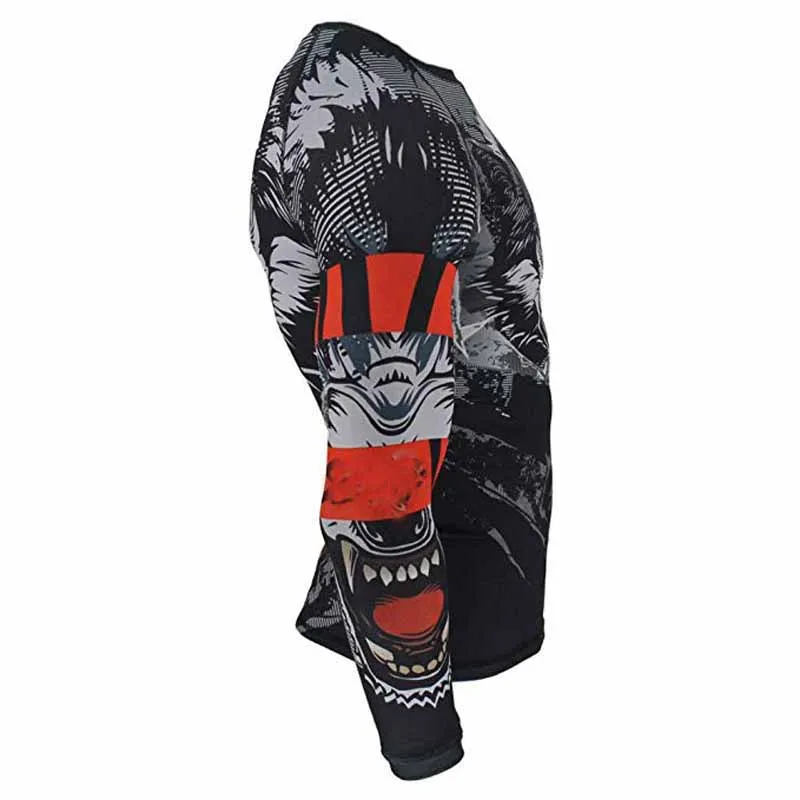 Sports Compression Clothing MMA BJJ Base Layer Rash Guard for Men