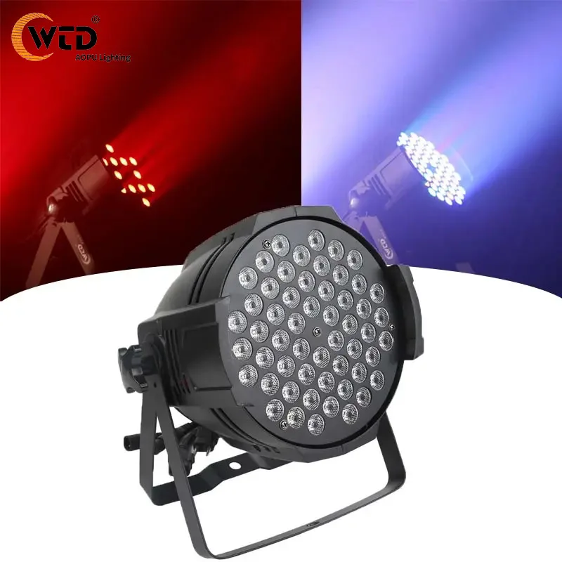 AOPU 54*3 Вт RGBW дискотечное освещение Светодиодное сценическое для DMX512