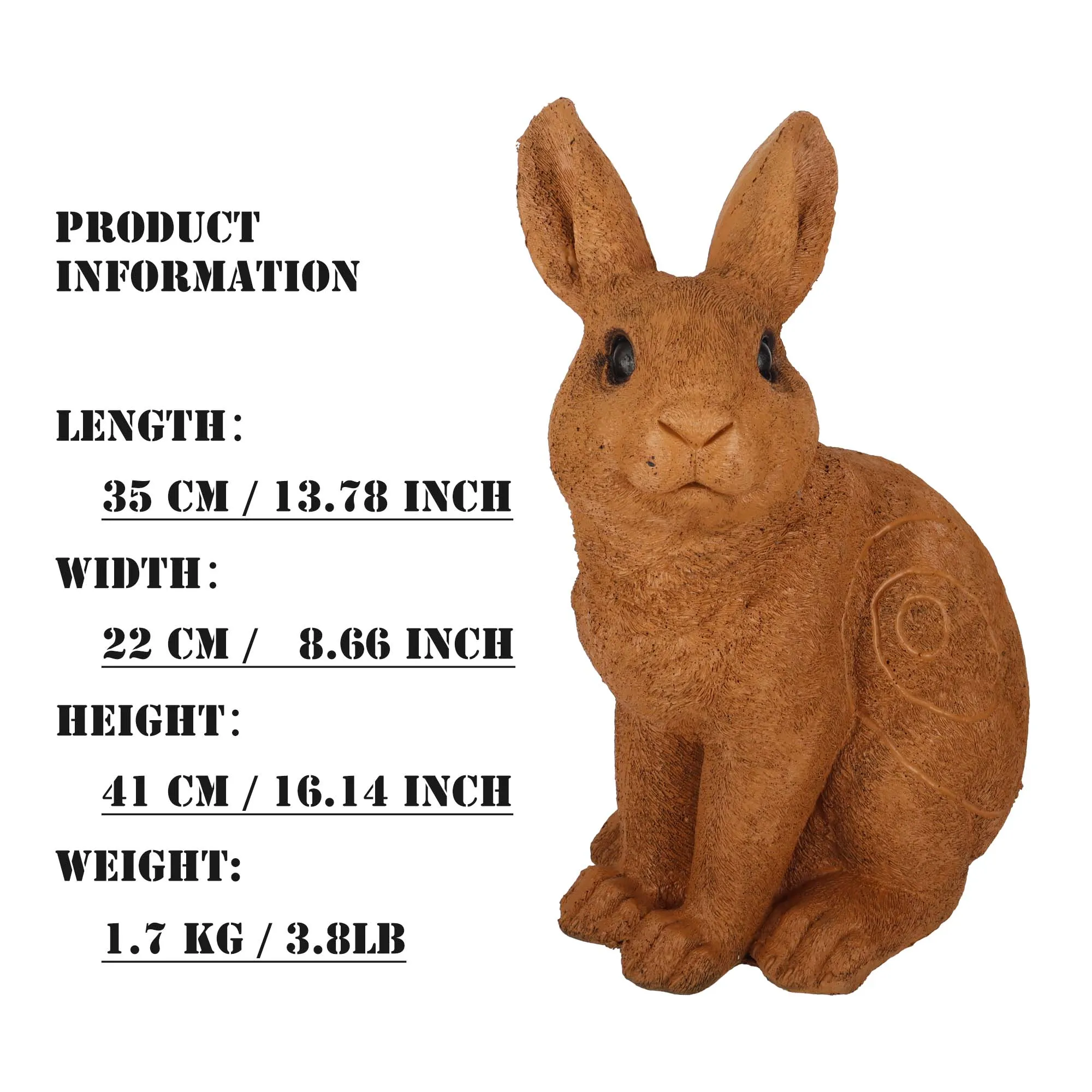 Archery Target Rabbit 3D Hare Animal Shooter with Group-Stand for Outdoor Hunting Target Shooting