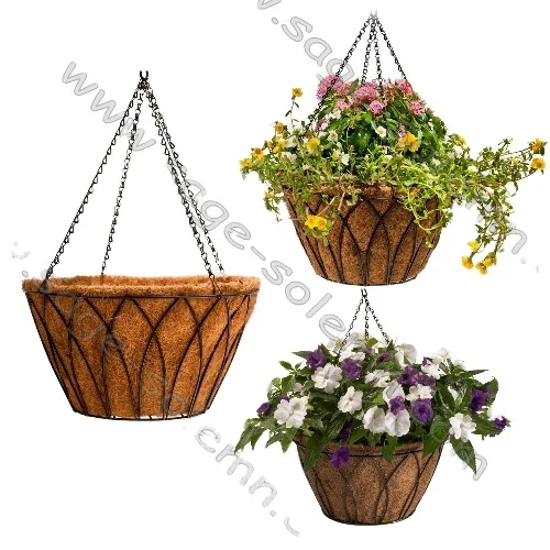 China Factory Made Garden Supplies Decorative Iron Wire Metal Wall Flower Stand