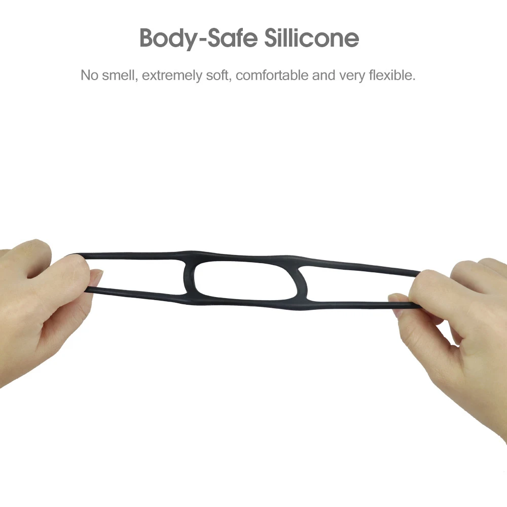 Pack of 4 Soft Penis Dildo Ring Cock Sex Toys Men Delay Prolong Ejaculation Penis Rings Adult Sex Product for Male Cock Rings