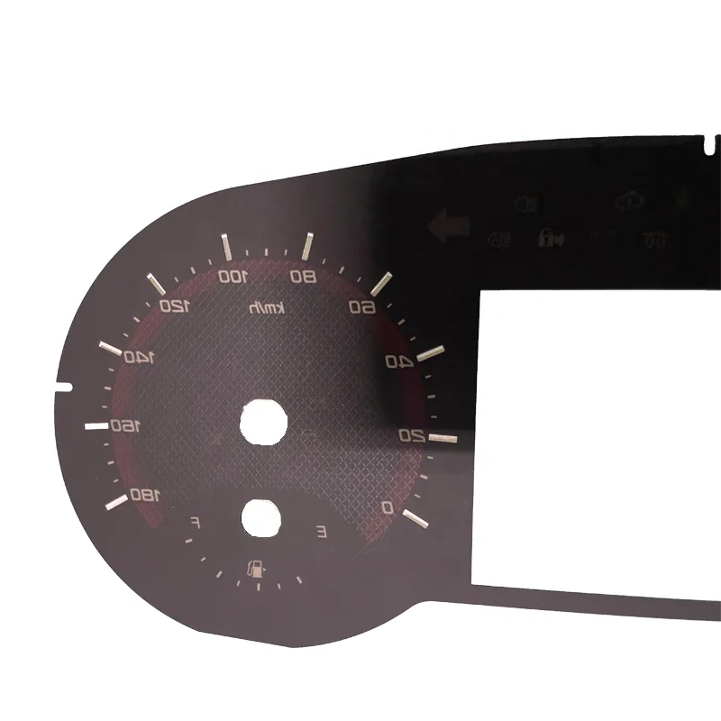 Manufacturer Cuotomize Good Light Transmission Car Dial Instrument Cluster Gauge Faceplate