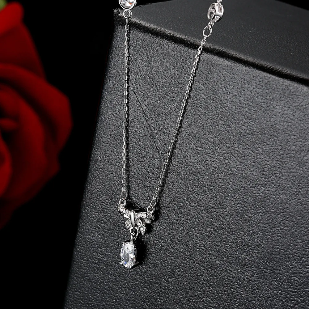 2020 new factory clavicle chain 925 sliver fashion necklace for women