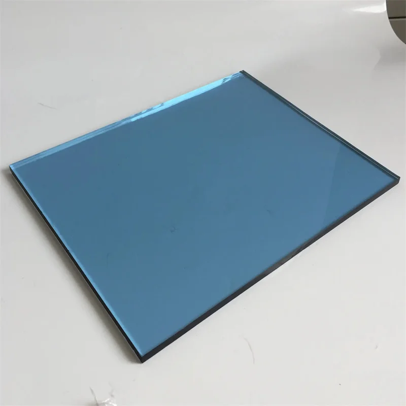 Ford Blue Dark Blue Tinted 3mm Thick Flat Reflective Glass for Bathroom Exterior Curtain Wall and Interior Decoration