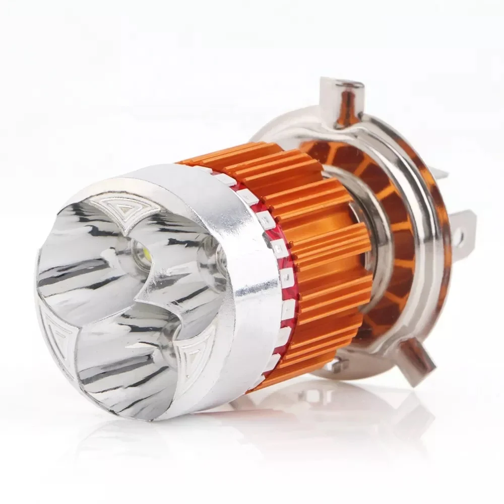 RGB Strobe 12W White Hi-Low Beam BA20D H4 Angel Eye Fog Lamp Led Bulb Motorcycle Headlights Electric Car Lights