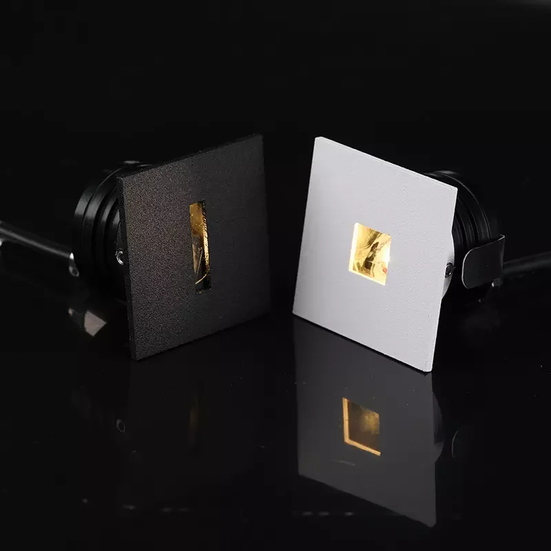 Residential 1w 2w Square Mini Stair Step Led Light Waterproof Dimmable Outdoor Light