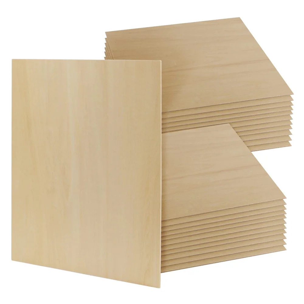 1.5mm-5mm Laser Cutting Basswood Plywood For Carving Basswood Sheets