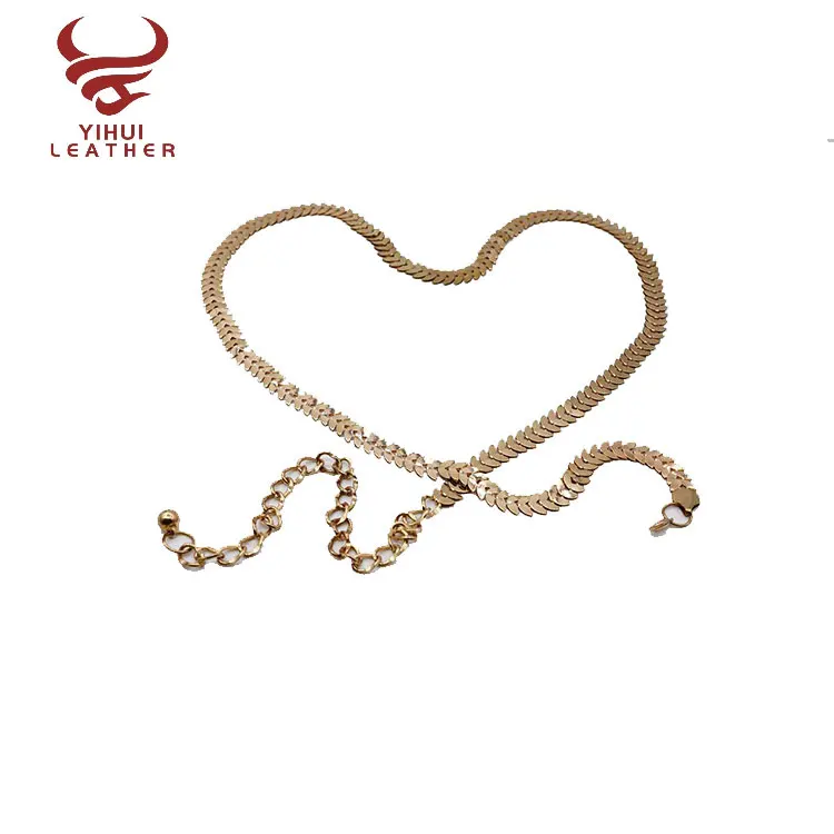 Wholesale New Design Best Price High Quality Gold Ladies Dress Waist Chain Belt