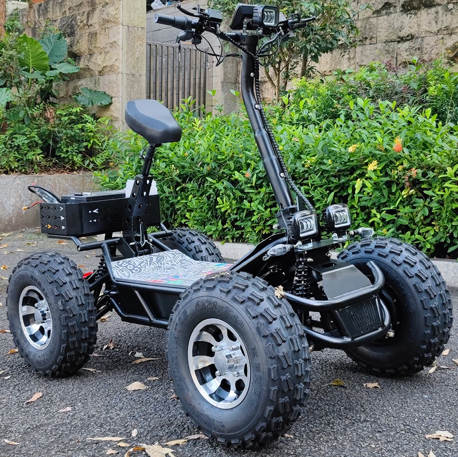 Golf motorcycle ATV off-road all terrain vehicle 60V 60AH 21-inch long distance 10000 watts electric scooter manufacturers