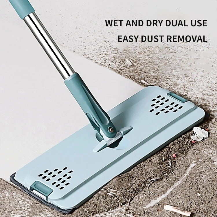 Wholesale Free Hand Wash Flat Mop Squeeze Bucket For Household Flexible Flat Floor Mop