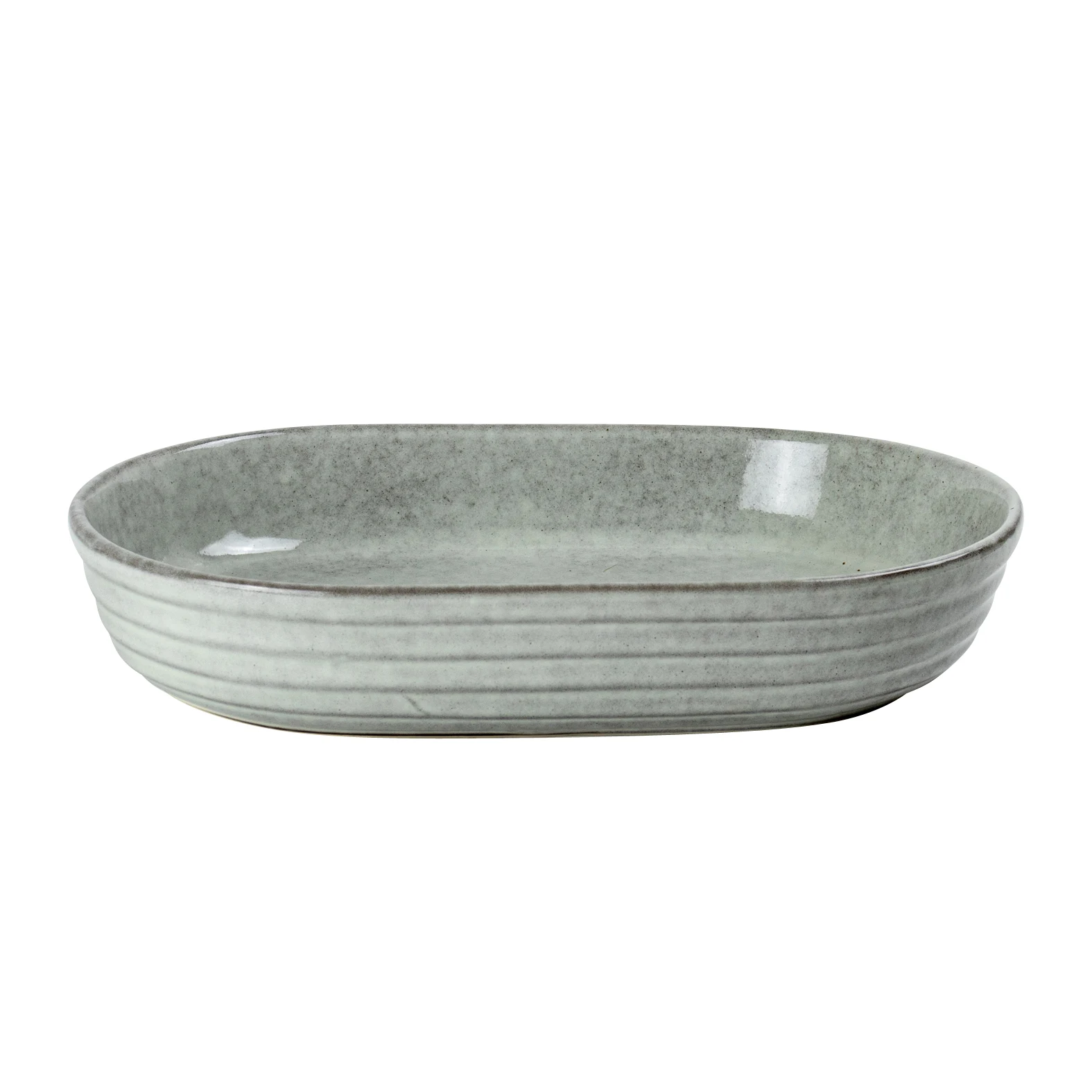 Stoneware rect. baking dish set  wholesale kitchen ware ceramic pie dish Porcelain oval baker