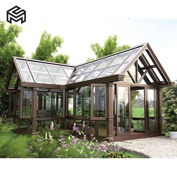 Glass garden house design winter house green house sunroom manufacturer