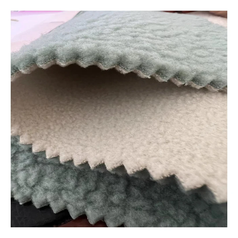 Custom Polar Fleece Composite Fabric  Fleece Winter Warm Fabric For Coat & Jacket