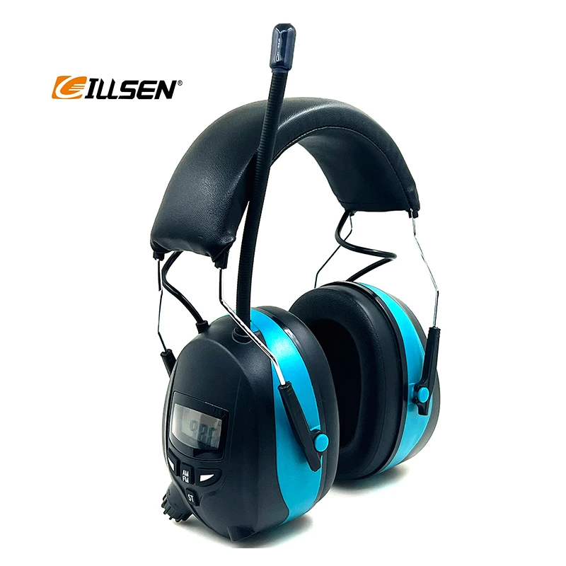 GS181M Adult Hearing Protection Filters Noise Cancelling Ear Muffs Defender Electronic Soundproof Earmuffs with Dab Radio