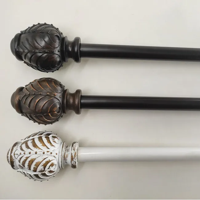 Simple Style Decorative Finials Modern Curtain Accessories Rod