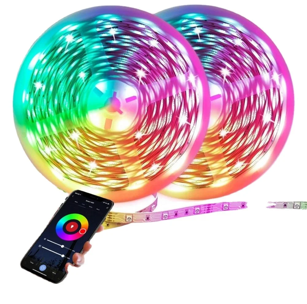  Водонепроницаемая светодиодная RGB лента Banqcn 5 м с поддержкой Wi-Fi набор умных световых лент для дома вечеринки
