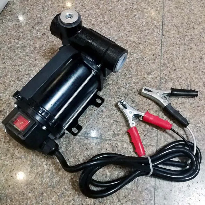 Portable self-priming electric drum oil pump HUTZ 550w 12v 24v dc exproof drum pump OE80D20 electric fuel pump