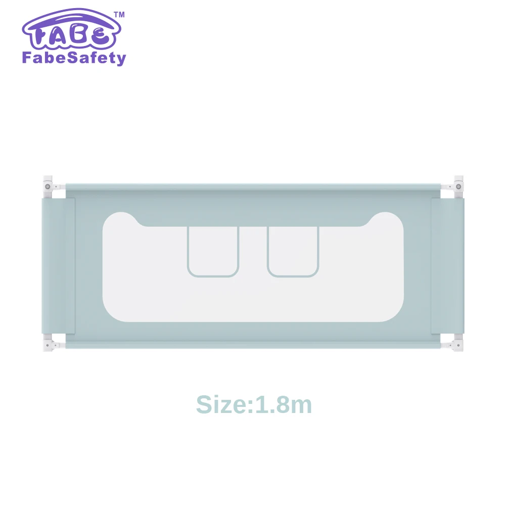 FabeSafety Customized Portable Folding New Kids Cot Fence Crib Barrier Safety Baby Bed Rail Child Guard for Toddlers