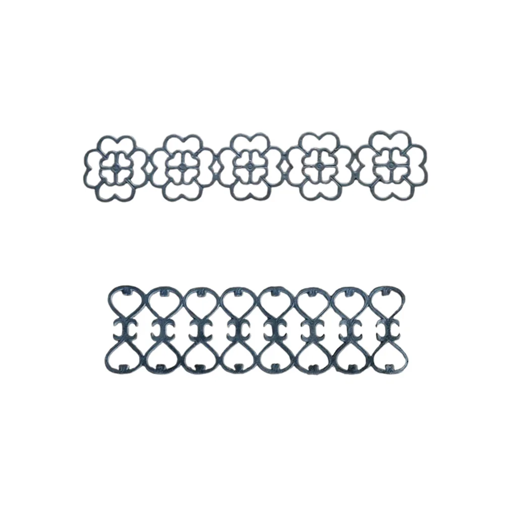 Wrought Iron Flower Panels Leaves Outdoor Decorative Iron Flower Accessories Ornamental Panel Cast Iron Ornaments Fittings