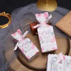 Rectangular shape Gift Box Paper Bags Packaging Candy Boxes for Wedding Favor Party Decoration