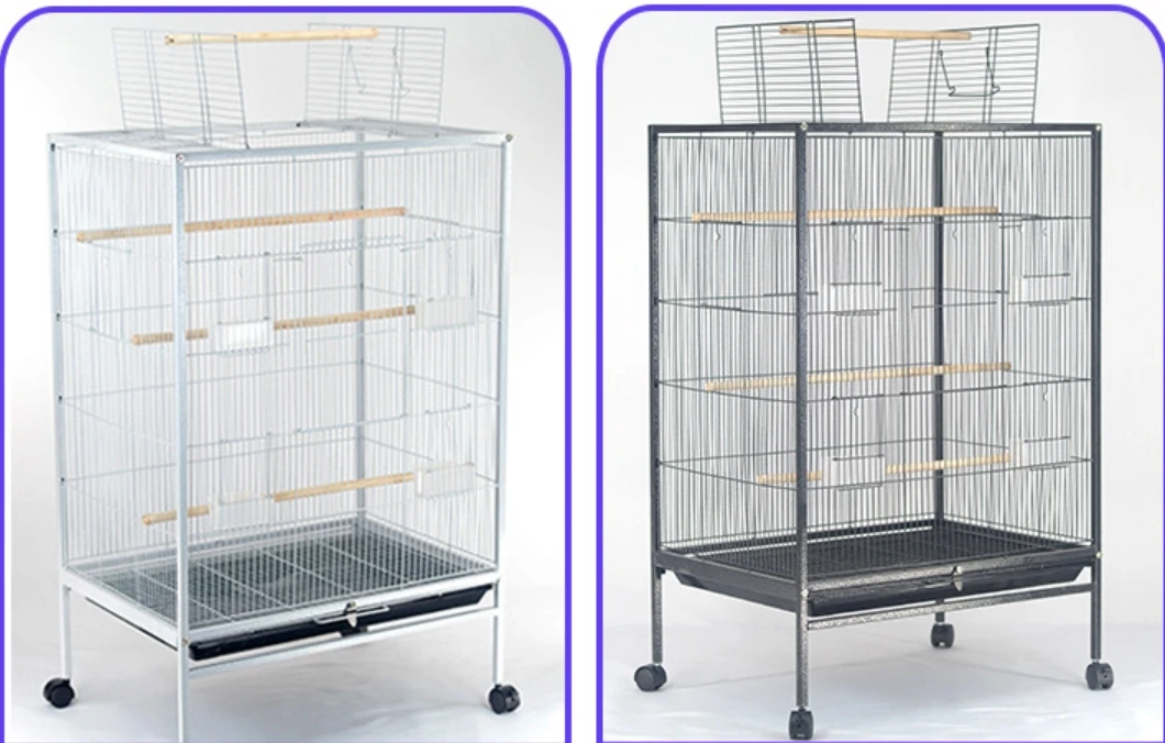 Bangke Wholesale steel bird house High-quality Square Birds Cage Home parrot Breeding Cage Portable Pet Travel nest