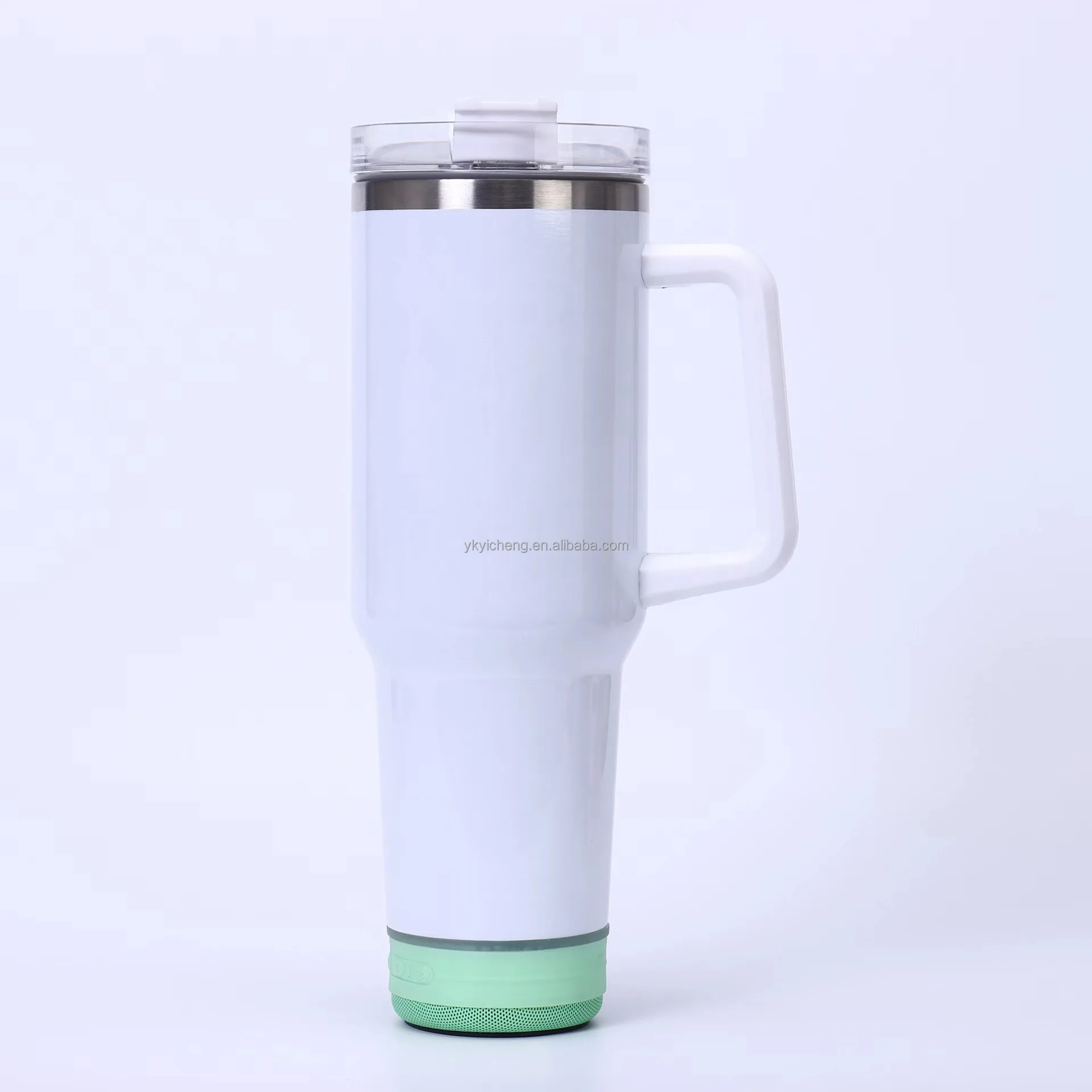 40oz double wall Outdoor Insulation Vacuum Music cup Smart Wireless Blanks Sublimation Speaker Tumbler with lid USB Charger