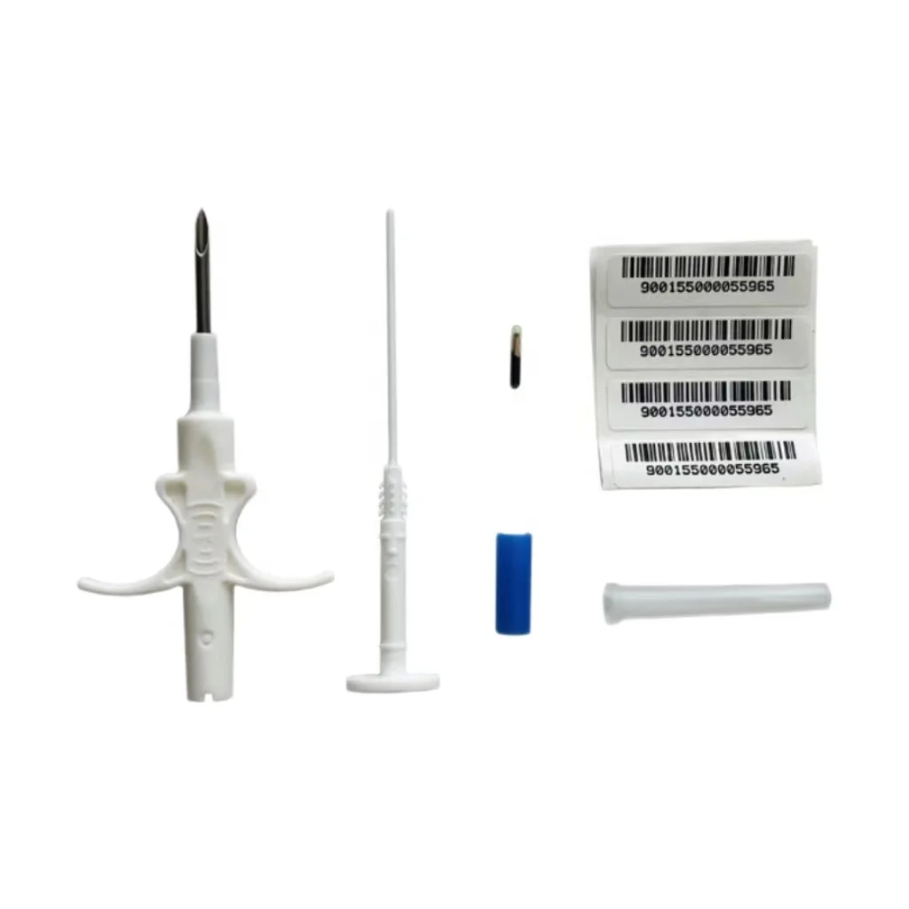 Универсальный ISO 134 2 кГц микрочип rfid стеклянная Капсульная бирка 1 25*7 мм Микрочип и шприц для животных