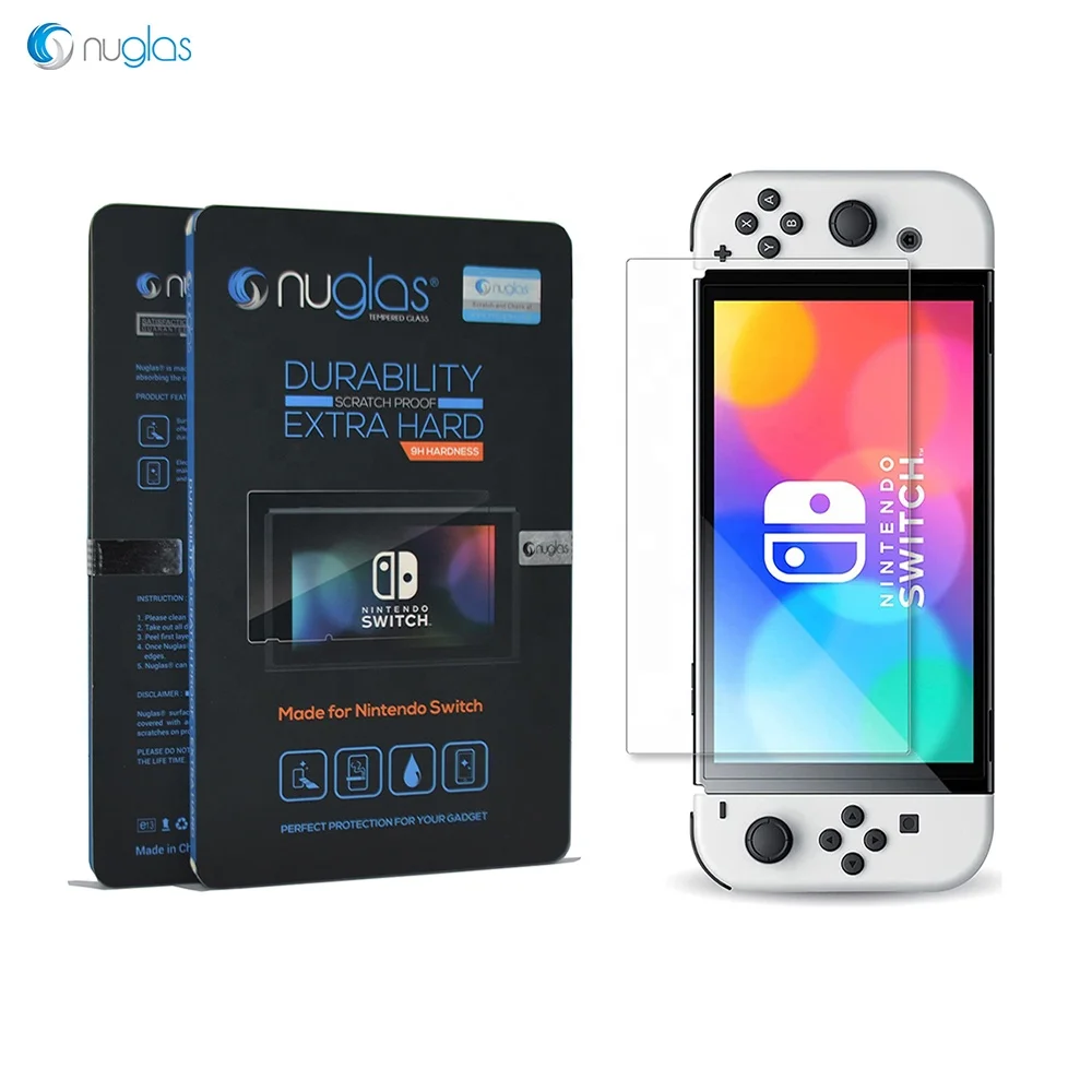 2021 new 0.33mm 9H Premium Tempered Glass Anti Scratch Smooth Touch Game Player For nintendo switch OLED screen protector