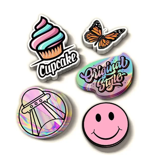 Custom Die Cut Vinyl Stickers Printing Adhesive Waterproof Pvc Label Company Logo Design Cartoon Stickers