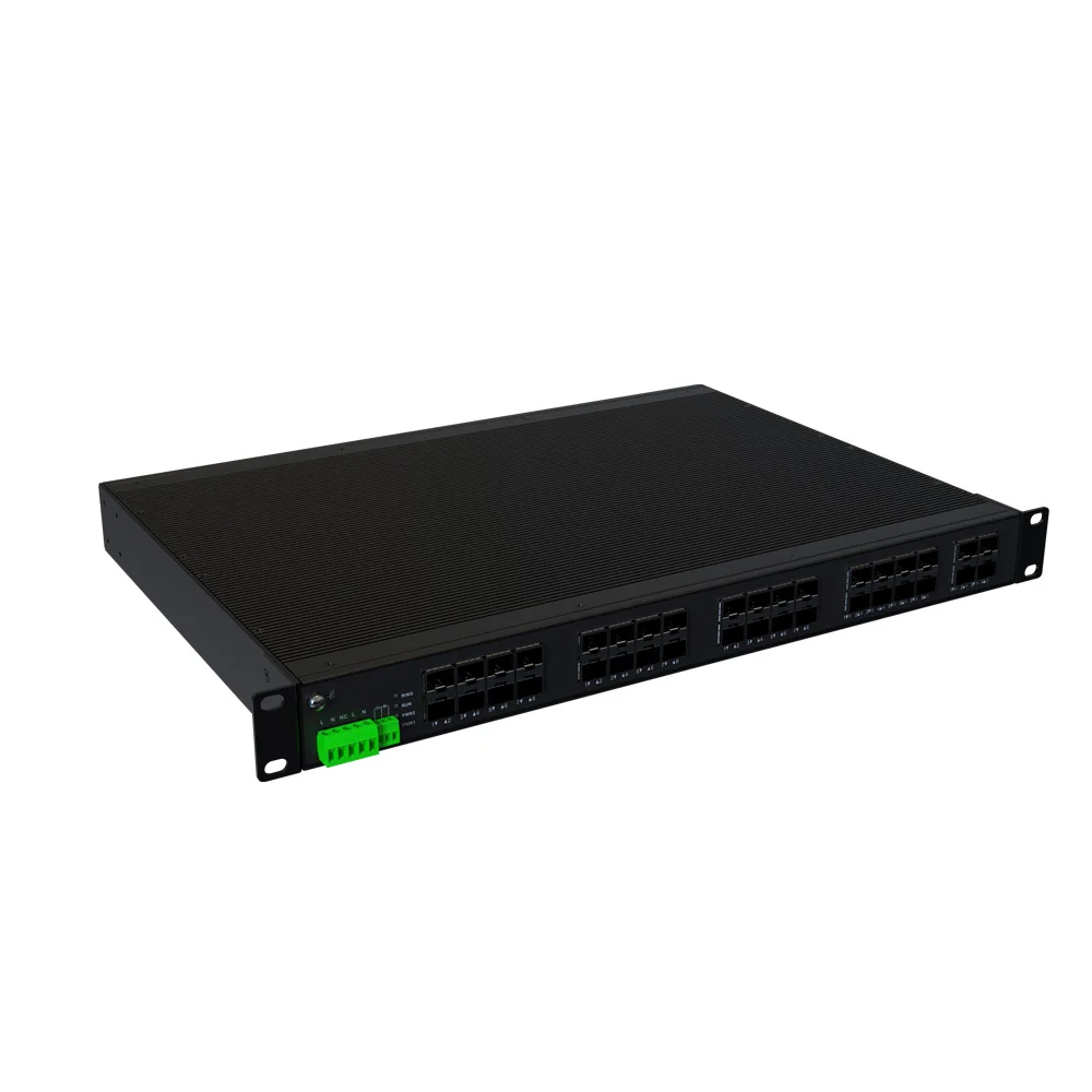 L3 Layer 10G Industrial Ethernet Network Switch 36 Port 85-265VAC Redundant Dual Inputs 32 Ports 1000M SFP 4 Ports SFP+