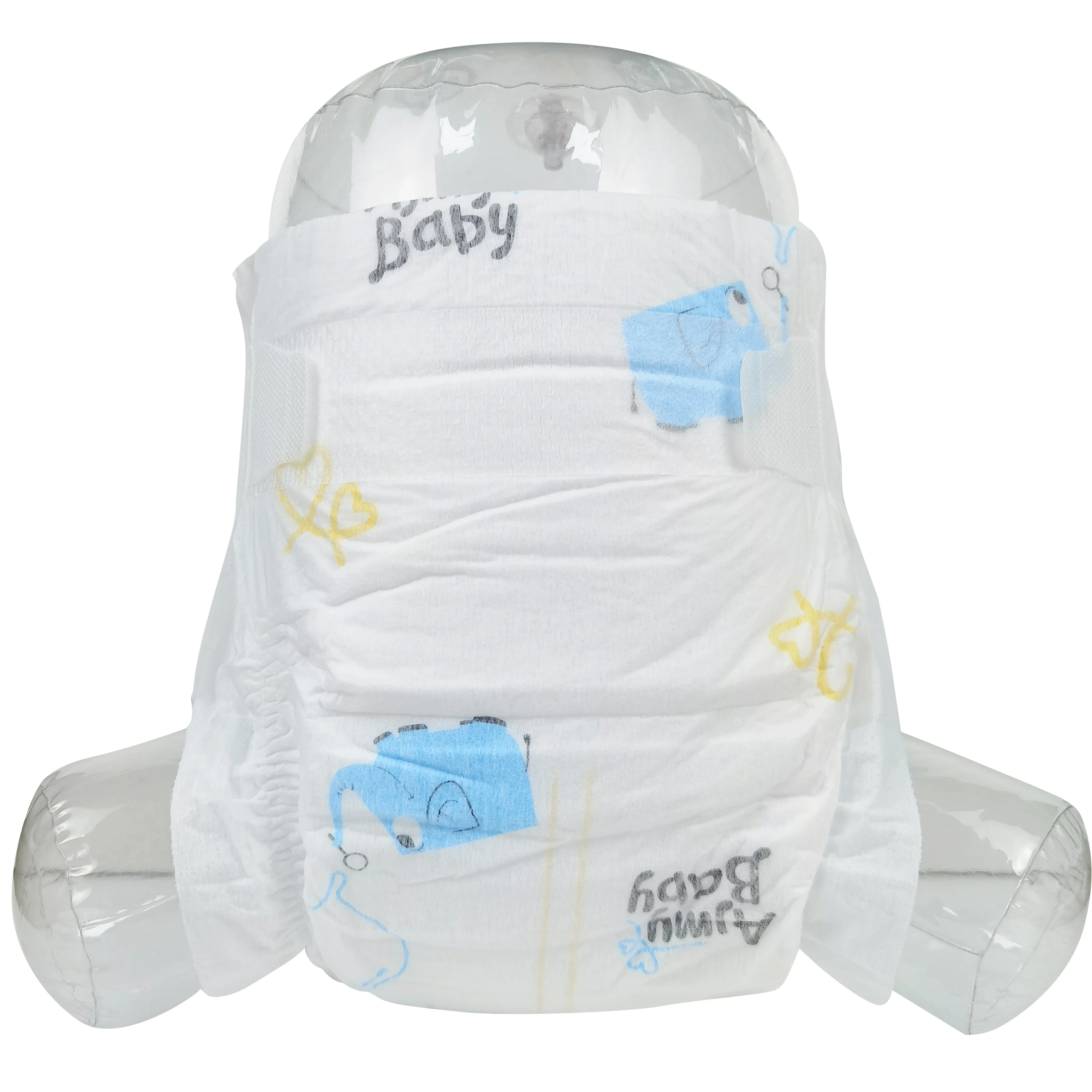 The new upgrade is degradable diapers quality high absorbent disposable baby diapers cotton diaper for newborn baby