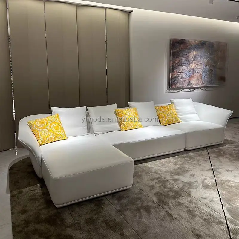 Modern Luxury art New arrival modern sofa set furniture black arm comfort round couch and  long sofa luxury living room sofa