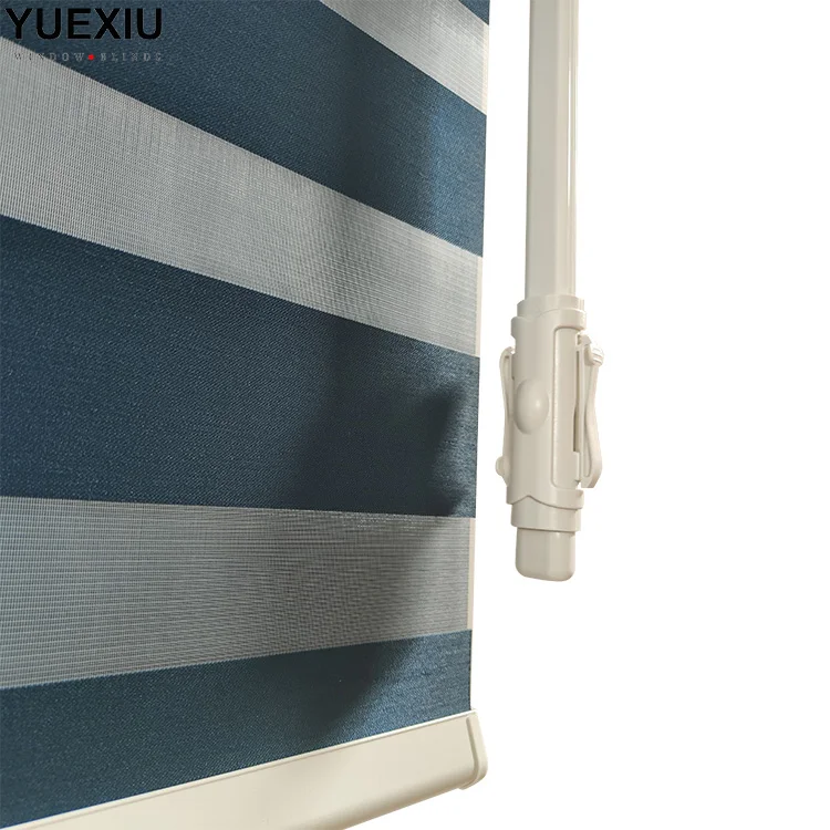 Factory price new design pulling lever window blinds wand system zebra blinds shade cordless