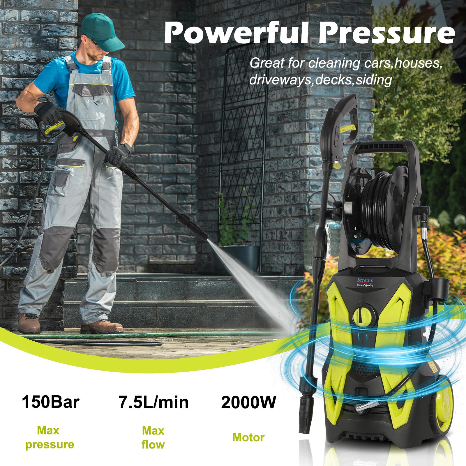 Portable high pressure washer electric car washer high pressure cleaner