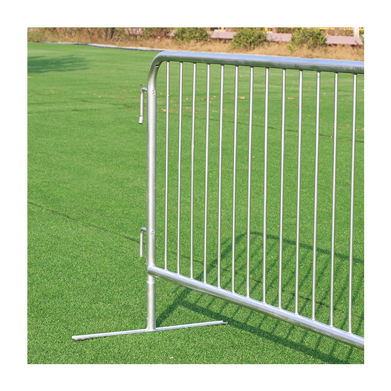 Flat Removable Feet Metal Barriers  2500 x 1100 mm interlock able Inner pipe 22 x 1.5 mm welded galvanized