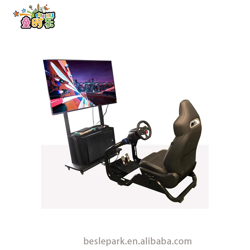 Besirui  High Speed Arcade Machine Kids Electronic Racing Game Customized F1 Driving Car Simulator