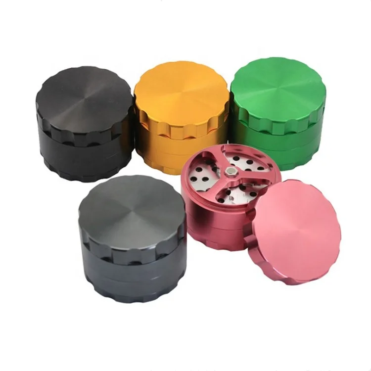 2022 New aluminum herb grinder 63mm 4 piece bulk herb grinder wholesale