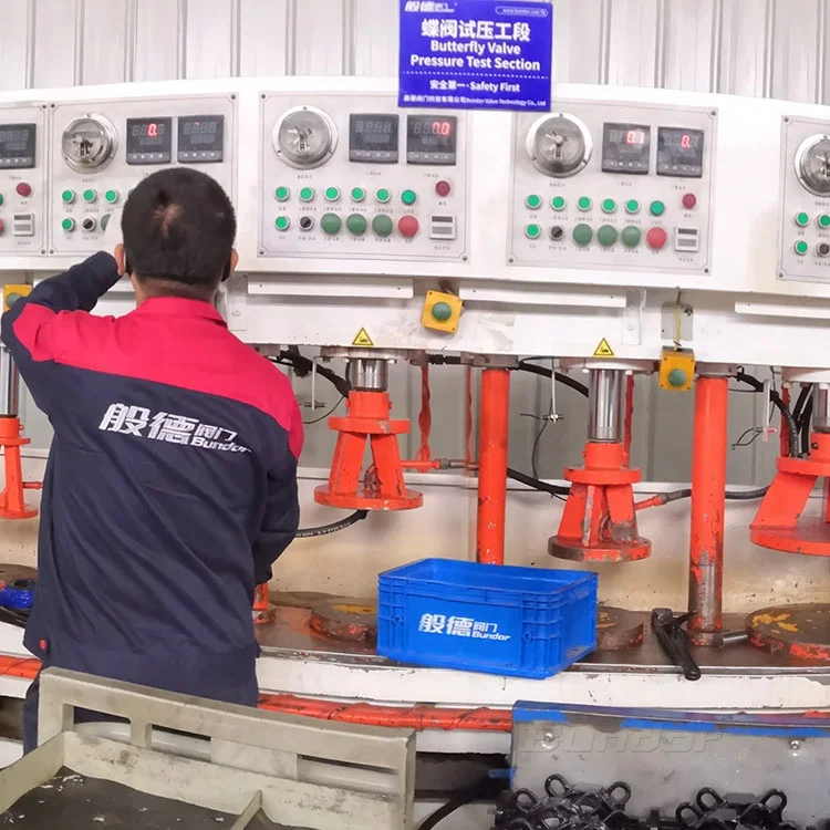 Bundor pneumatic butterfly valve wafer butterfly valve factory price CE EAC ISO TS approved butterfly valve