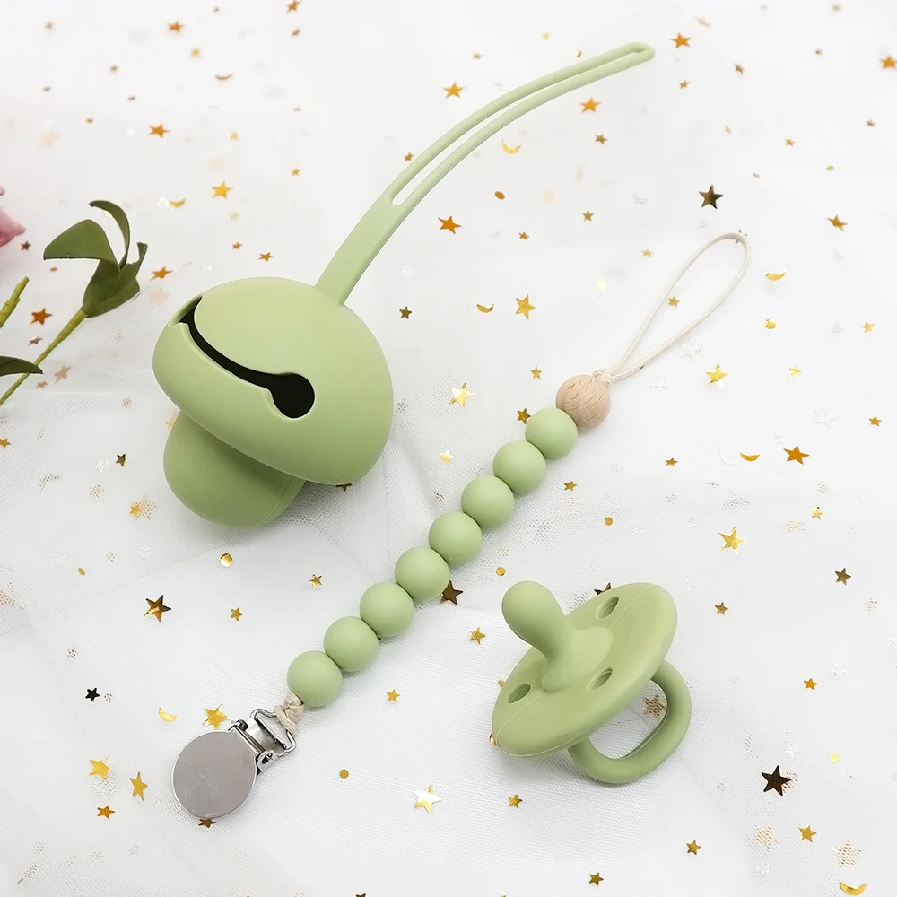 High Quality Wholesale Food Grade Newborn Custom Baby Nipple Silicone Pacifier Teether Cover BPA Free Manufacturers