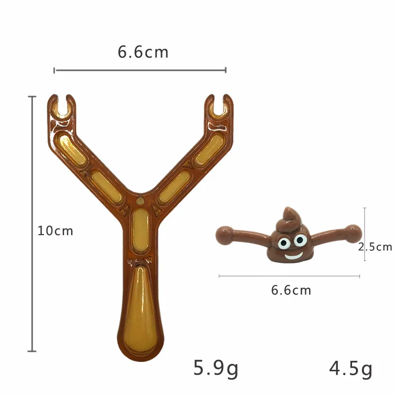 Decompression Colorful Sticky Poo Slingshot Toy Catapult Games Toys For Kids Gifts Decompression Sticky Poo Slingshot Toy