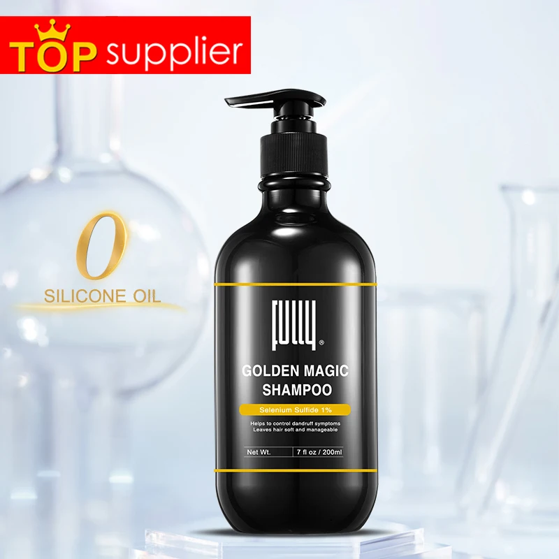 Factory Custom Professional Private Label No Silicone Oil Nourishes All Hair Types Shampoo Golden Magic Unisex Hair Shampoo