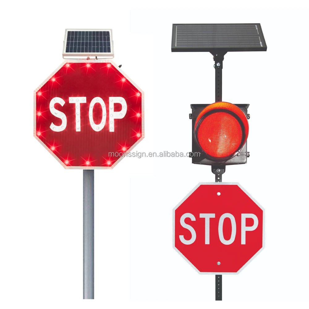 STOP solar powered blink flashing electronic led traffic chevron solar road warning signage led arrow signs board factory price