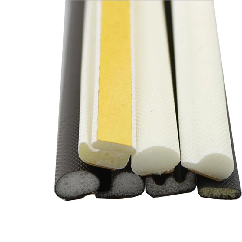 PU coated slot V-shaped anti-collision strip, door and window silent rubber strip