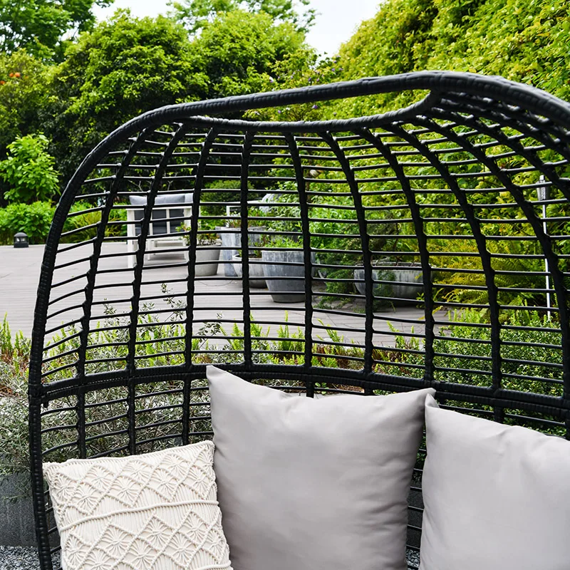 
VERA garden rattan loveseat wicker round single sofa, rattan wicker sofa 